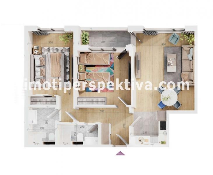 Продава  3-стаен град Пловдив , Тракия , 98 кв.м | 82052636 - изображение [12]