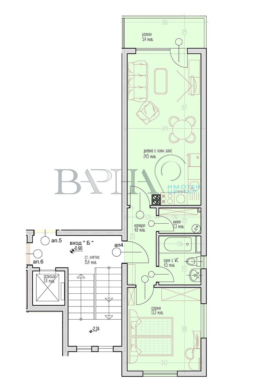 Продава 2-СТАЕН, гр. Варна, Виница, снимка 6 - Апартаменти - 54040084