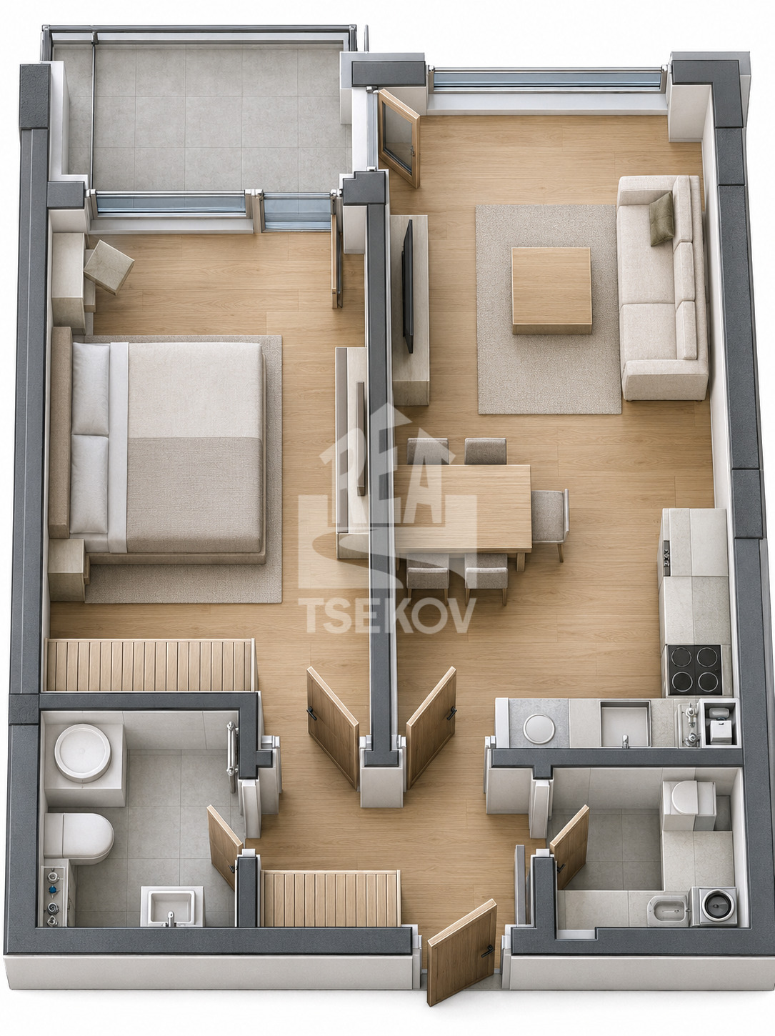 Продава 2-СТАЕН, гр. София, Малинова долина, снимка 6 - Апартаменти - 56546537