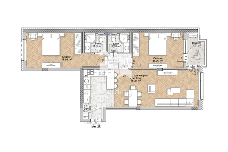 Продава 3-СТАЕН, гр. София, Люлин 8, снимка 2 - Апартаменти - 53452653