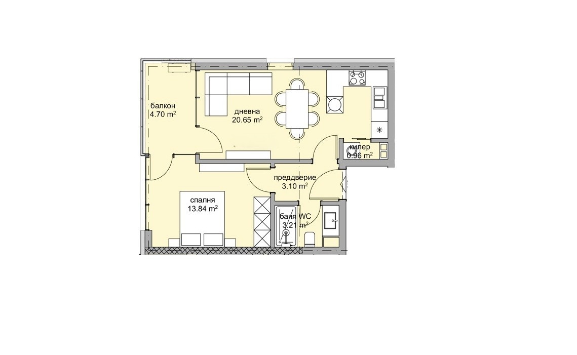 Продава 2-СТАЕН, гр. Варна, м-т Горна Трака, снимка 2 - Апартаменти - 54290082