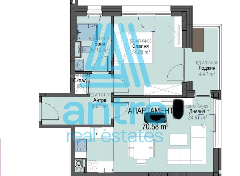 Продаја  1 спаваћа соба Софија , Студентски град , 81 м2 | 76585630 - слика [10]
