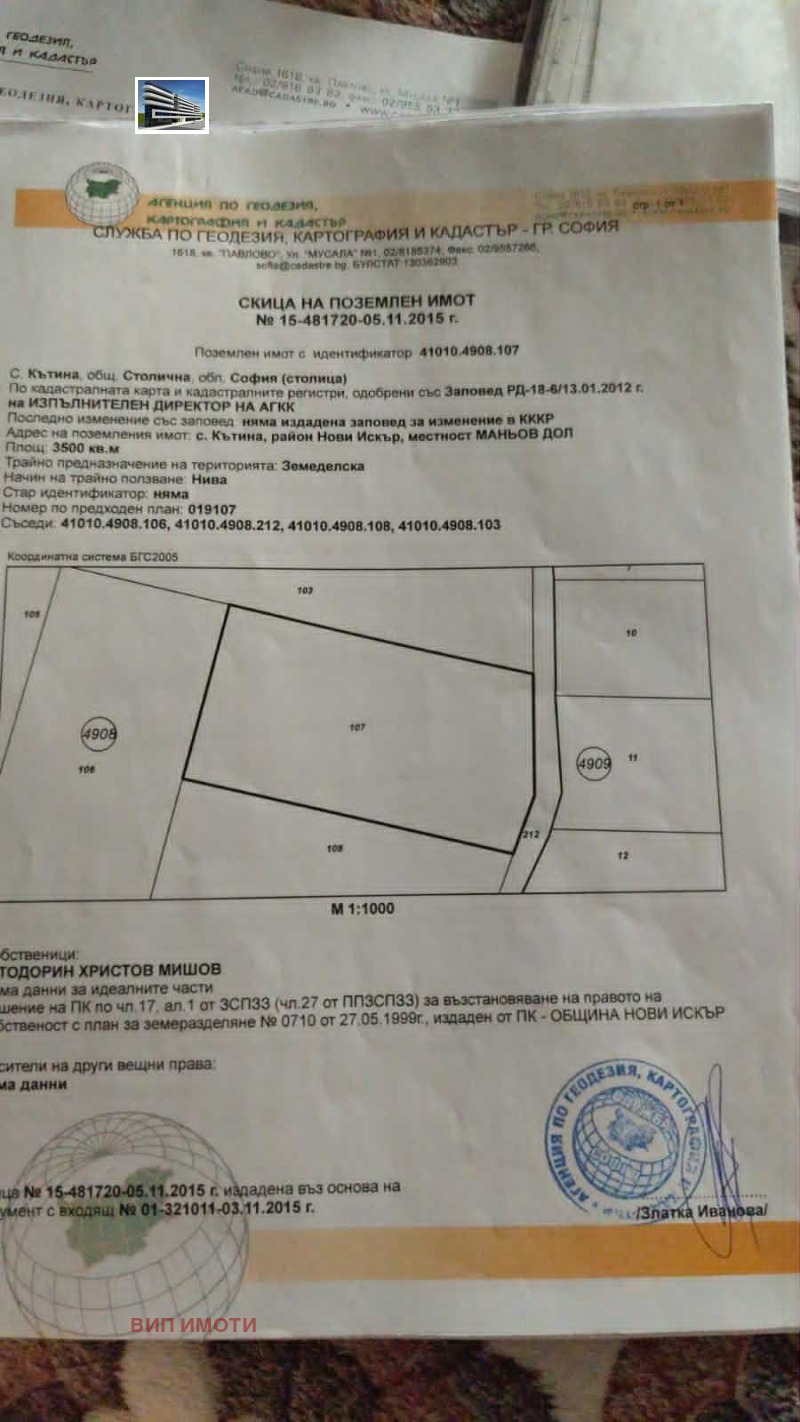Продава  Земеделска земя област София , с. Кътина , 30 дка | 94207354 - изображение [6]