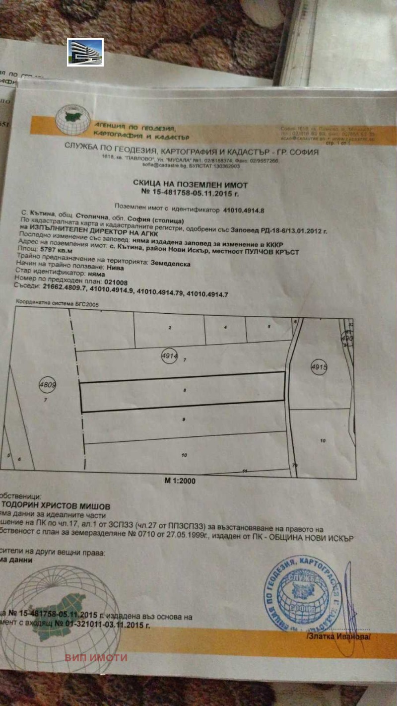 Продава  Земеделска земя област София , с. Кътина , 30 дка | 94207354 - изображение [5]