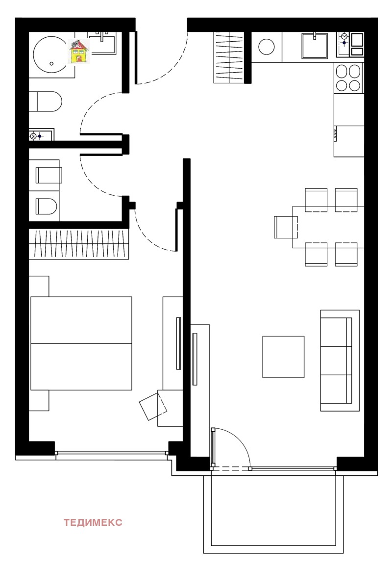 Продава  2-стаен град София , Малинова долина , 75 кв.м | 80069400 - изображение [7]