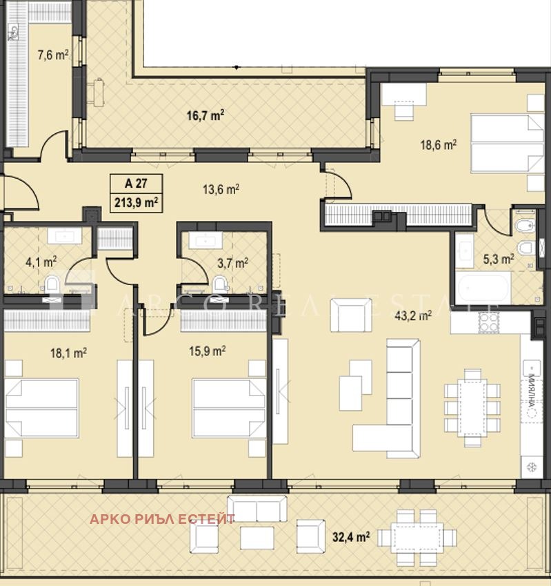 Продава 4-СТАЕН, гр. София, Бояна, снимка 2 - Апартаменти - 53911562