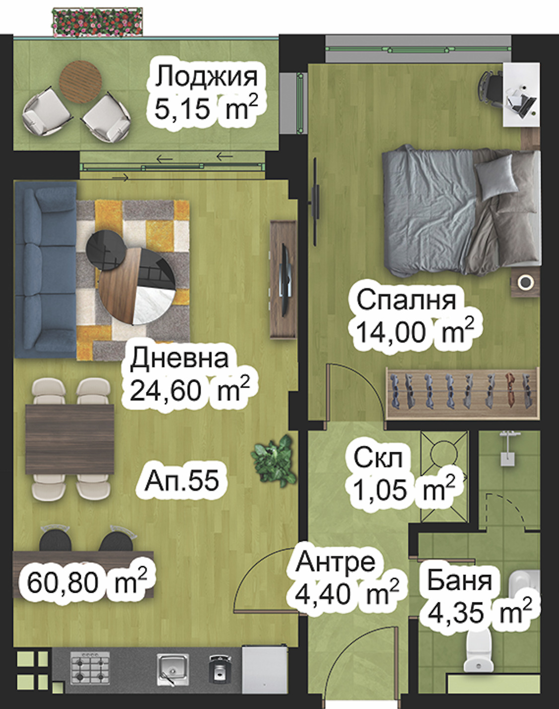 Продава 2-СТАЕН, гр. Пловдив, Младежки Хълм, снимка 2 - Апартаменти - 53979663