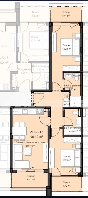 Продава 3-СТАЕН, гр. Пловдив, Остромила