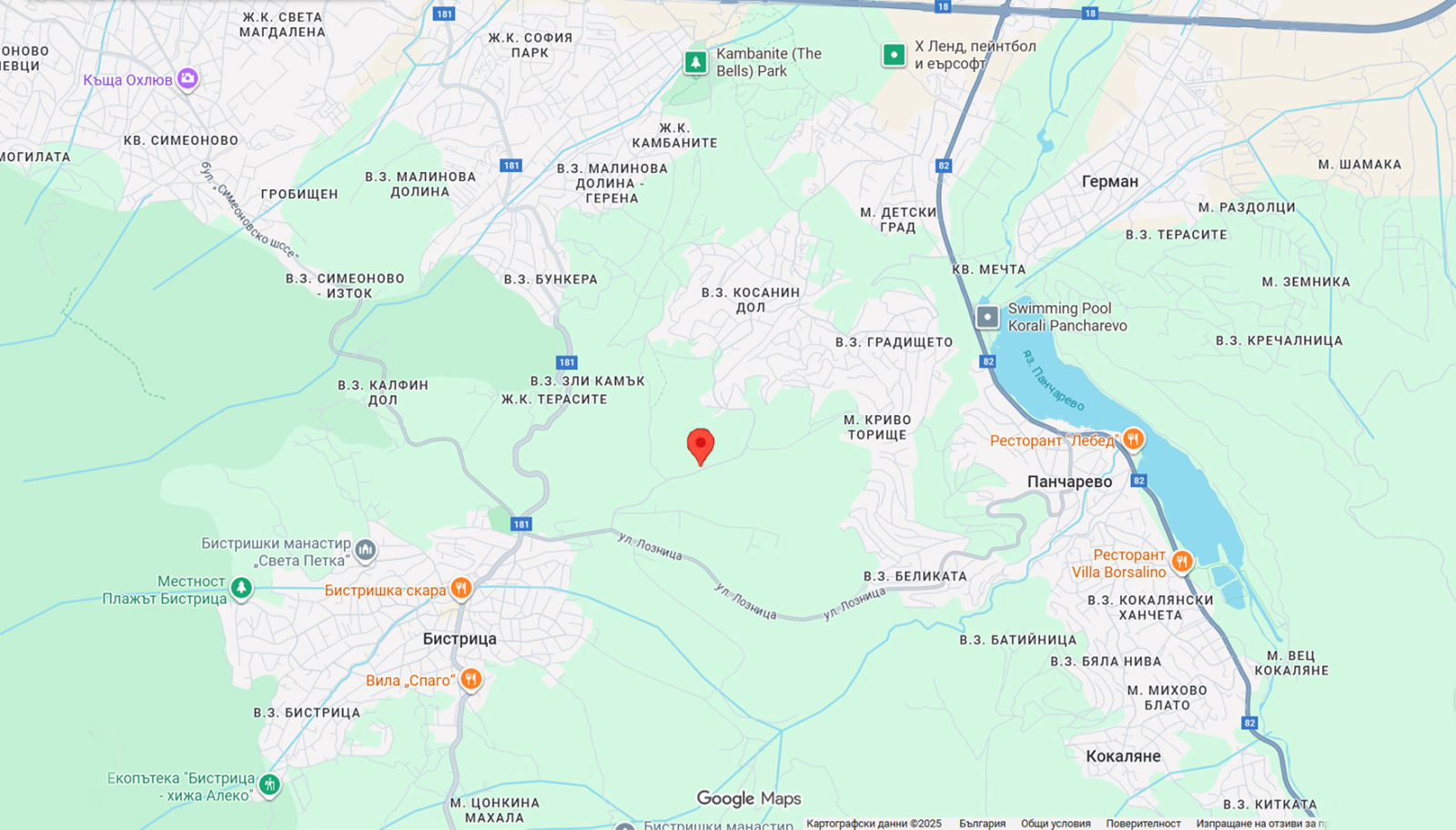 Продава ПАРЦЕЛ, гр. София, с. Бистрица, снимка 5 - Парцели - 53887246