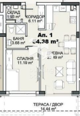In vendita  1 camera da letto Sofia , Kniagevo , 64 mq | 87148368 - Immagine [12]