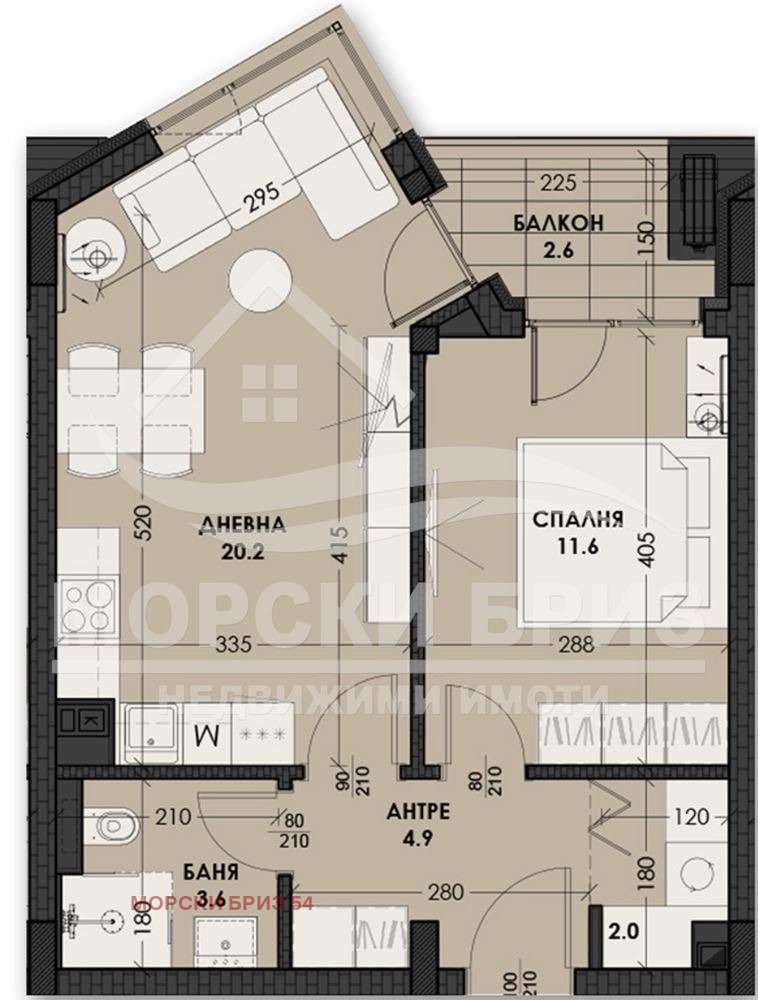 Продава 2-СТАЕН, гр. Варна, Виница, снимка 2 - Апартаменти - 55049272