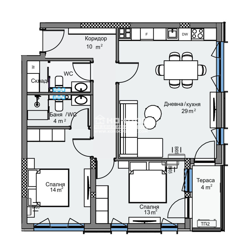 Продава  3-стаен град Пловдив , Кършияка , 104 кв.м | 38069883 - изображение [5]