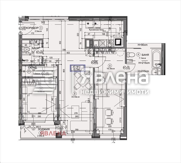 Eladó  2 hálószobás Sofia , Bakston , 120 négyzetméter | 44480743