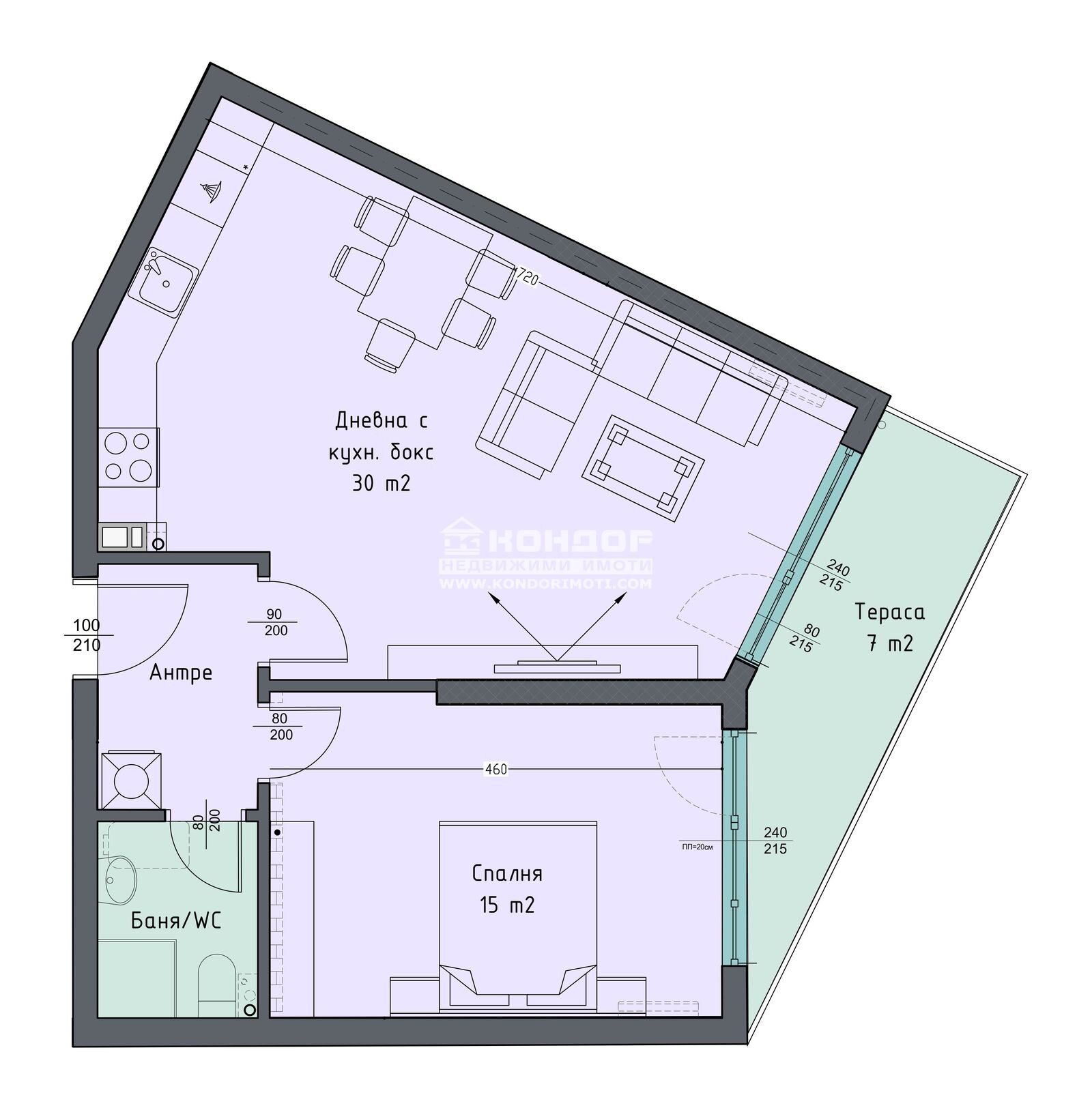 Продава 2-СТАЕН, гр. Пловдив, Западен, снимка 2 - Апартаменти - 49955671