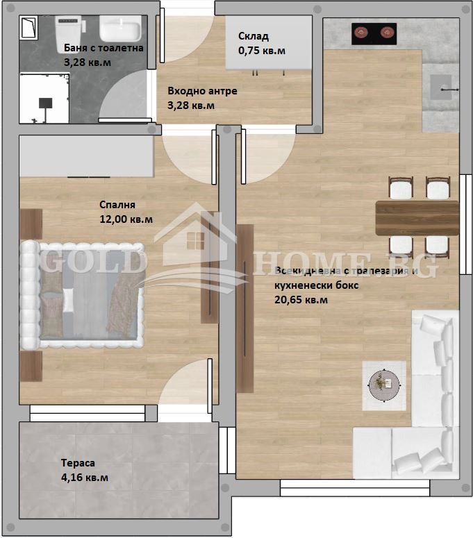 Продава 2-СТАЕН, гр. Пловдив, Христо Смирненски, снимка 2 - Апартаменти - 53852501
