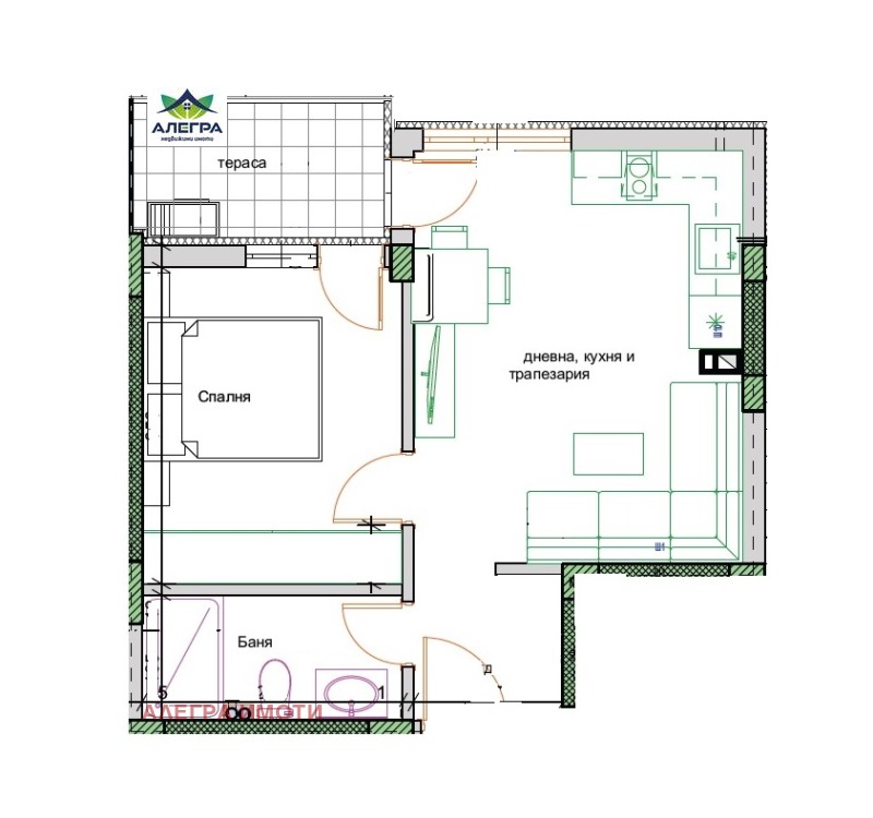 En venta  1 dormitorio Pazardzhik , Tsentar , 50 metros cuadrados | 80735177