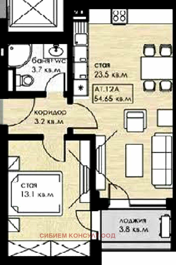 In vendita  1 camera da letto Sofia , Drugba 2 , 65 mq | 11394048 - Immagine [2]