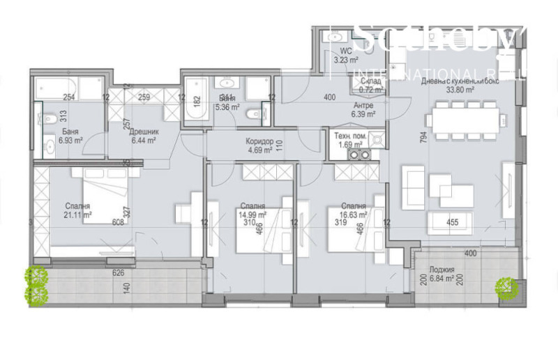 Продаја  3 спаваће собе Софија , Крастова вада , 183 м2 | 79739092 - слика [8]