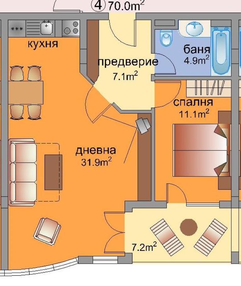 Продава  2-стаен град Варна , к.к. Златни пясъци , 80 кв.м | 31122489 - изображение [10]