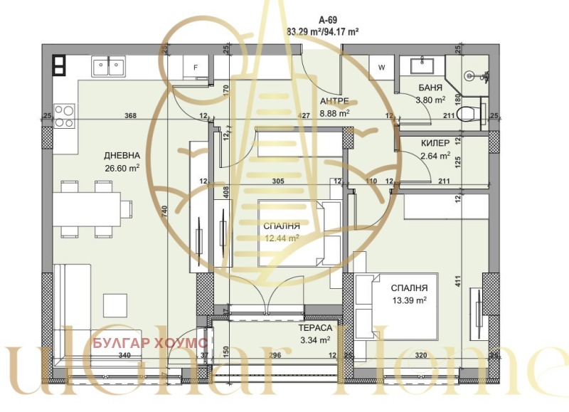 Til salgs  2 soverom Varna , Vladislav Varnensjik 2 , 95 kvm | 85723291 - bilde [2]