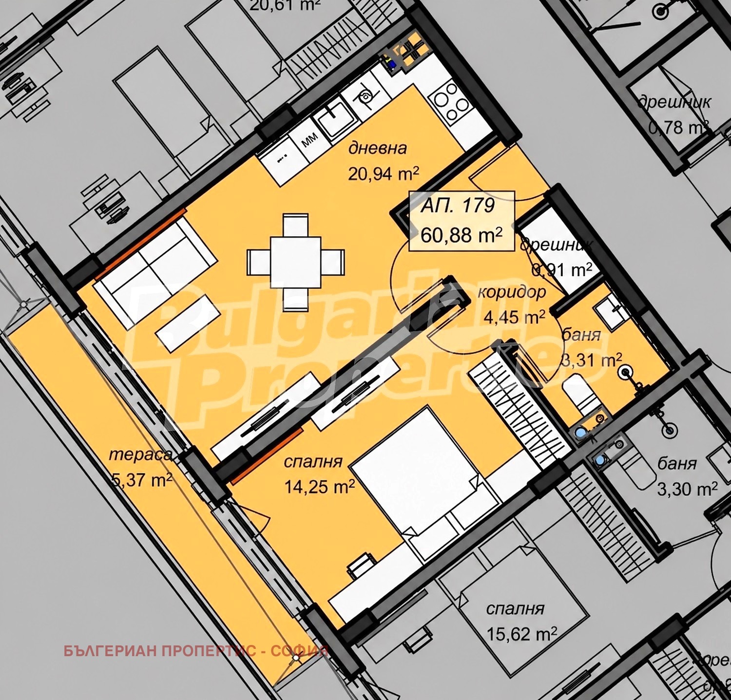 Продава 2-СТАЕН, гр. София, Младост 4, снимка 3 - Апартаменти - 54356649