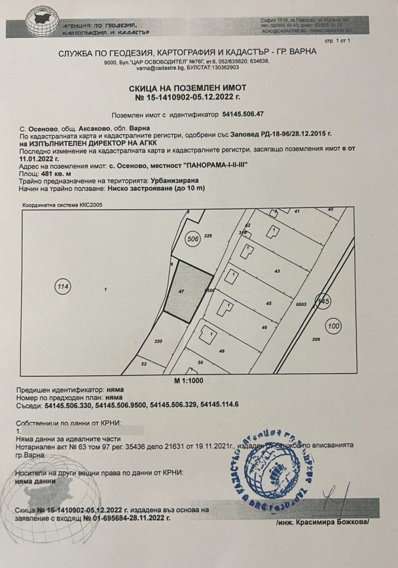 Продава ПАРЦЕЛ, гр. Варна, област Варна, снимка 15 - Парцели - 50847194