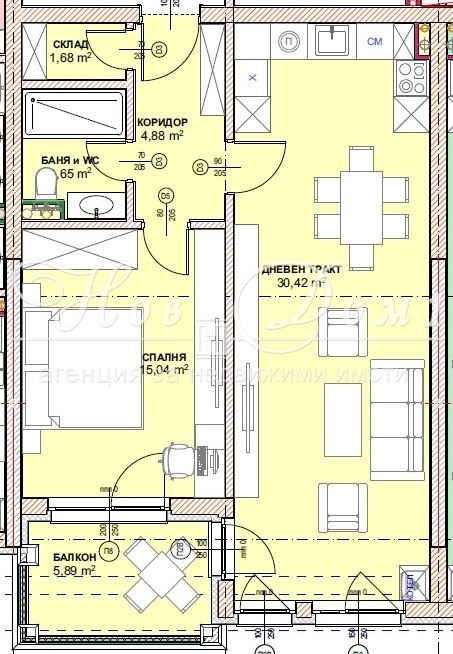 Продава 2-СТАЕН, гр. София, Малинова долина, снимка 10 - Aпартаменти - 49099292