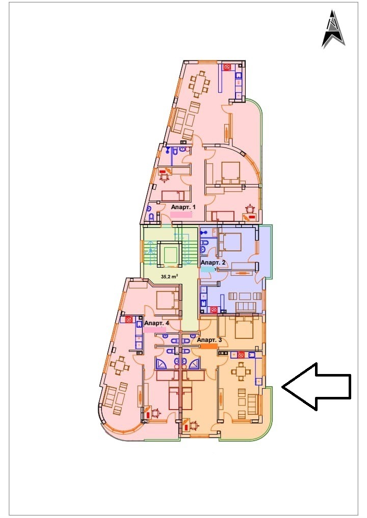 Продава 3-СТАЕН, гр. Хасково, Македонски, снимка 3 - Aпартаменти - 49551253