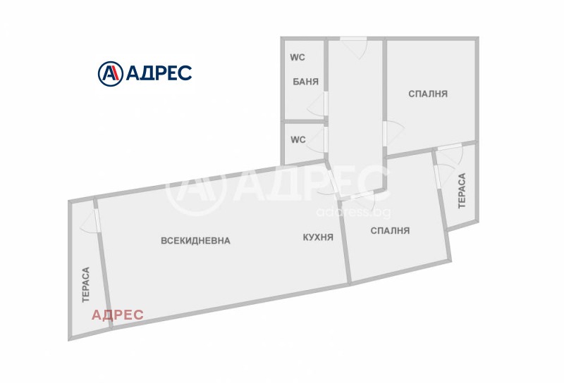 Продаја  2 спаваће собе Варна , Операта , 100 м2 | 22440230 - слика [2]