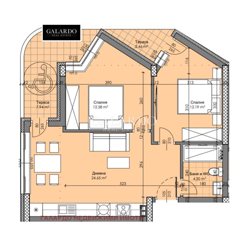 Продава 3-СТАЕН, гр. Пловдив, Христо Смирненски, снимка 2 - Апартаменти - 53465900