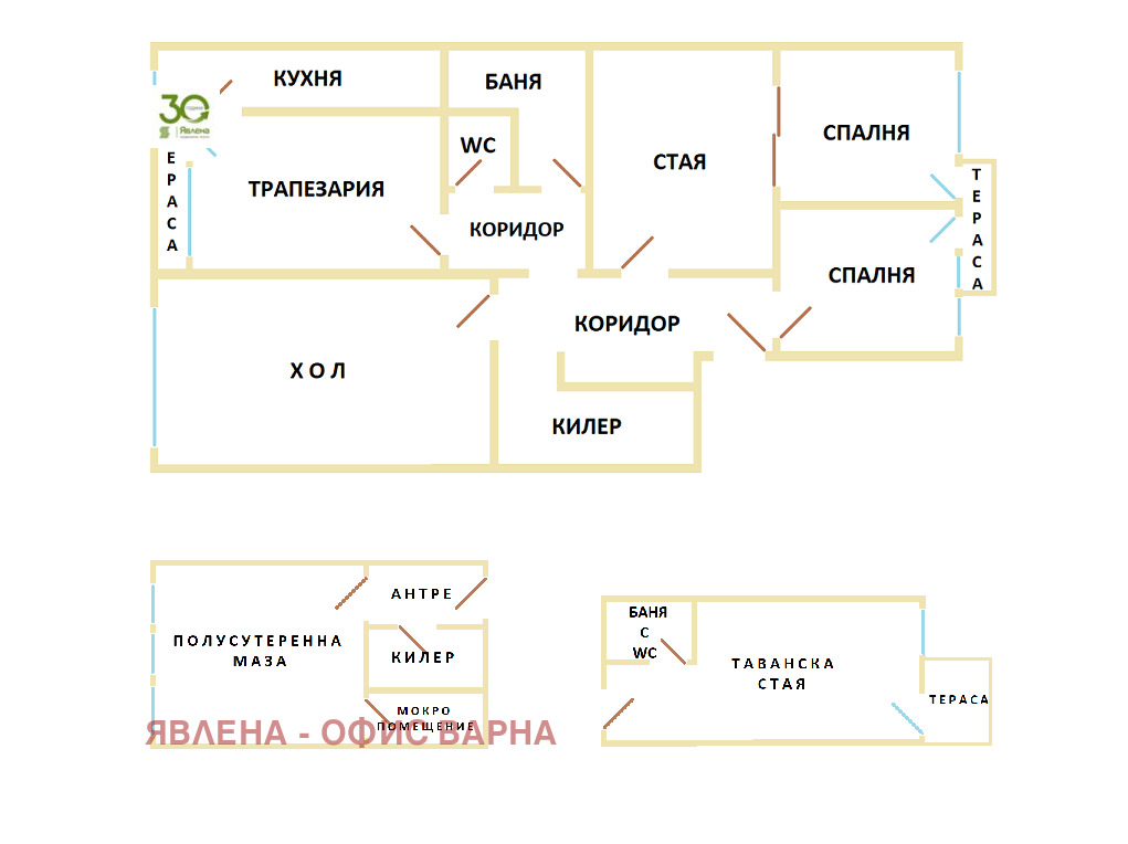 Продава 3-СТАЕН, гр. Варна, Централна поща