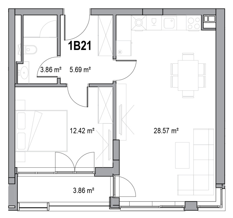 Till salu  1 sovrum Plovdiv , Otdih i kultura , 75 kvm | 73520108 - bild [11]