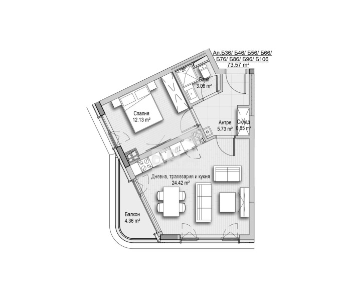 Продава 2-СТАЕН, гр. София, Витоша, снимка 3 - Апартаменти - 55971390