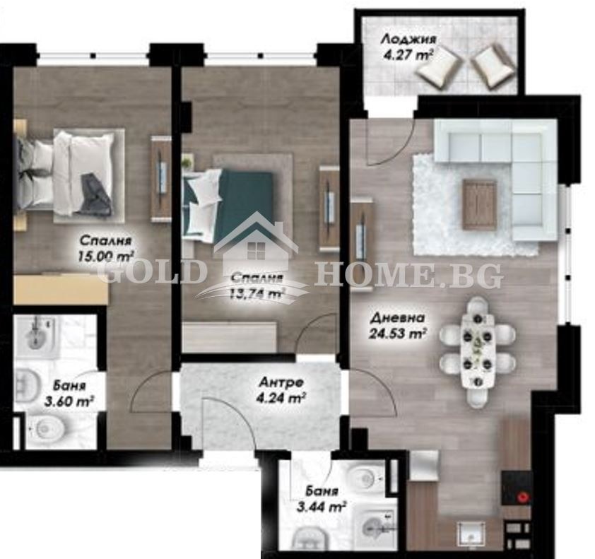 Продава 3-СТАЕН, гр. Пловдив, Остромила, снимка 3 - Апартаменти - 54300840