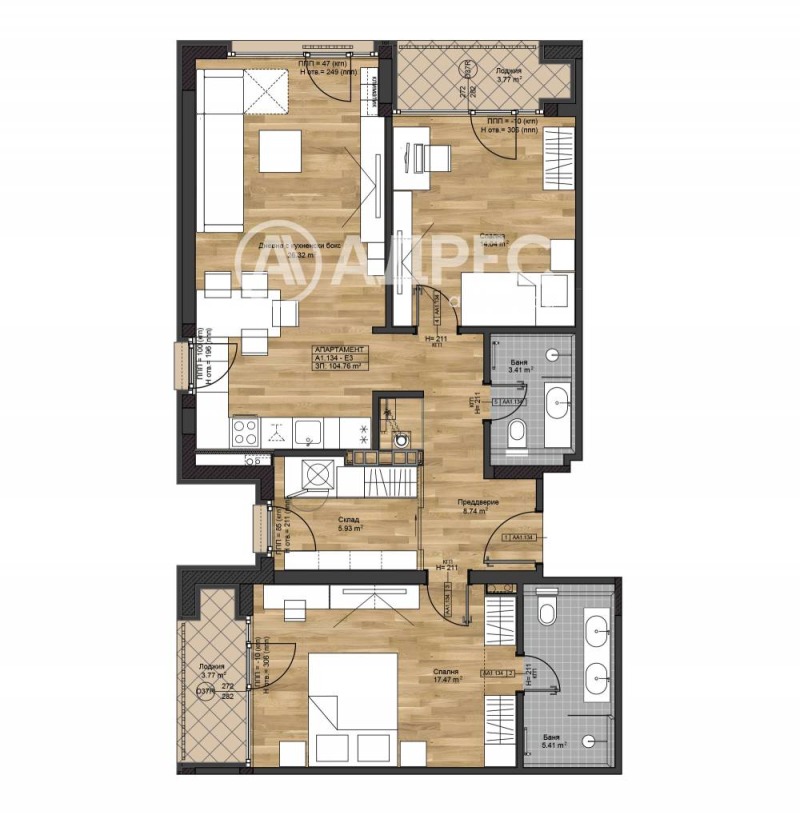 Eladó  2 hálószobás Sofia , Bojana , 136 négyzetméter | 64768118 - kép [3]