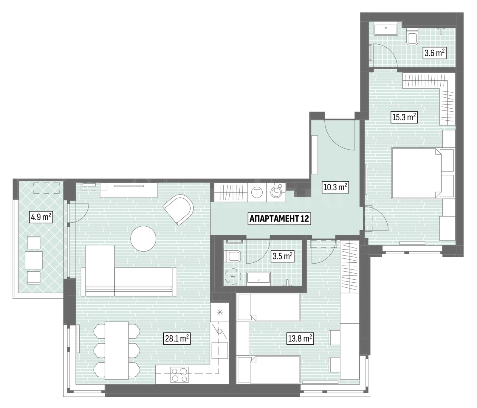 Продава 3-СТАЕН, гр. София, Малинова долина, снимка 2 - Апартаменти - 56734918