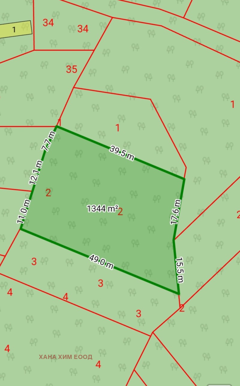 Продава ПАРЦЕЛ в област Ловеч, гр. Априлци - 1343 кв.м / 1 900 € » 3 716.08 лв., ХАНА ХОУМ