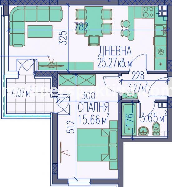 На продаж  1 спальня Пловдив , Център , 76 кв.м | 91520817 - зображення [9]