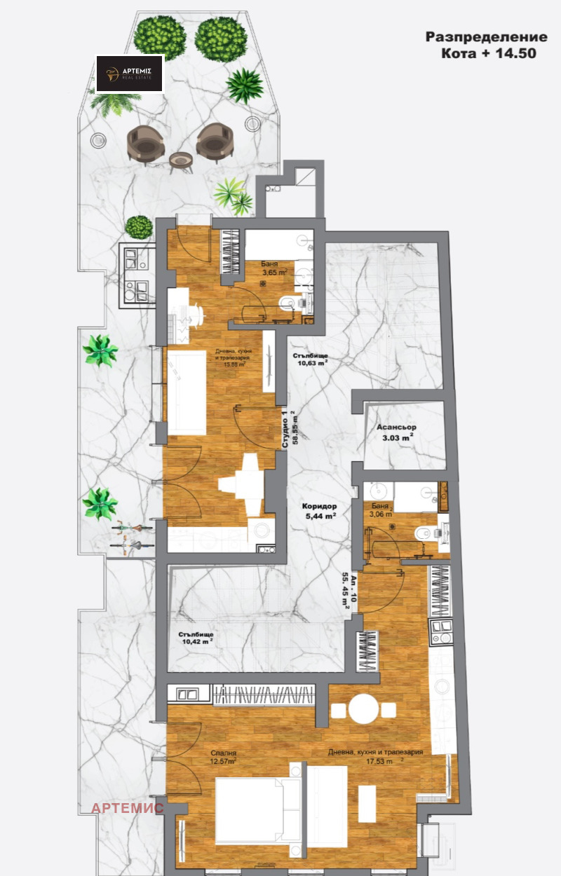 Na sprzedaż  Studio Sofia , Medicinska akademija , 73 mkw | 88604070 - obraz [3]