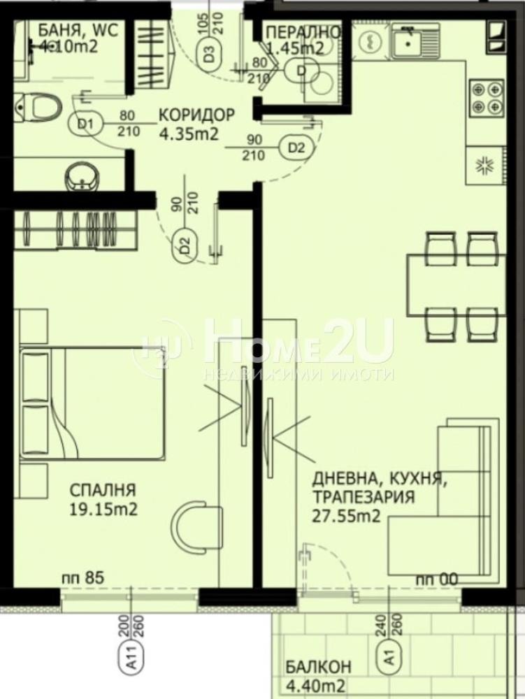 Продава 2-СТАЕН, гр. София, Княжево, снимка 5 - Апартаменти - 54941404