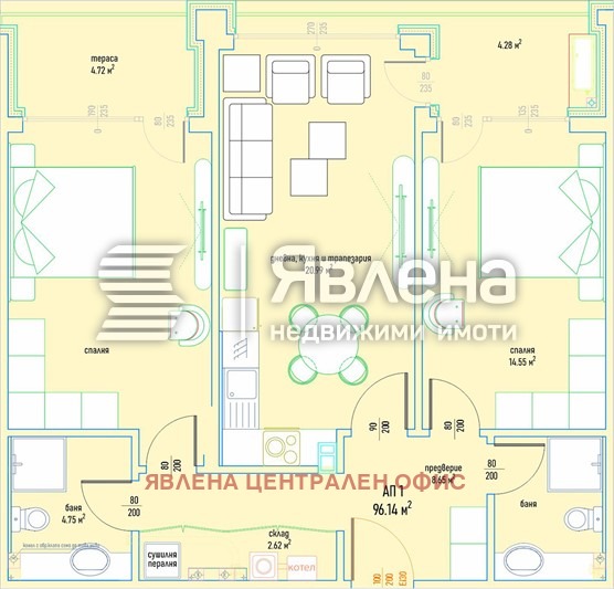 Продава 3-СТАЕН, гр. София, Малинова долина, снимка 6 - Апартаменти - 56077518