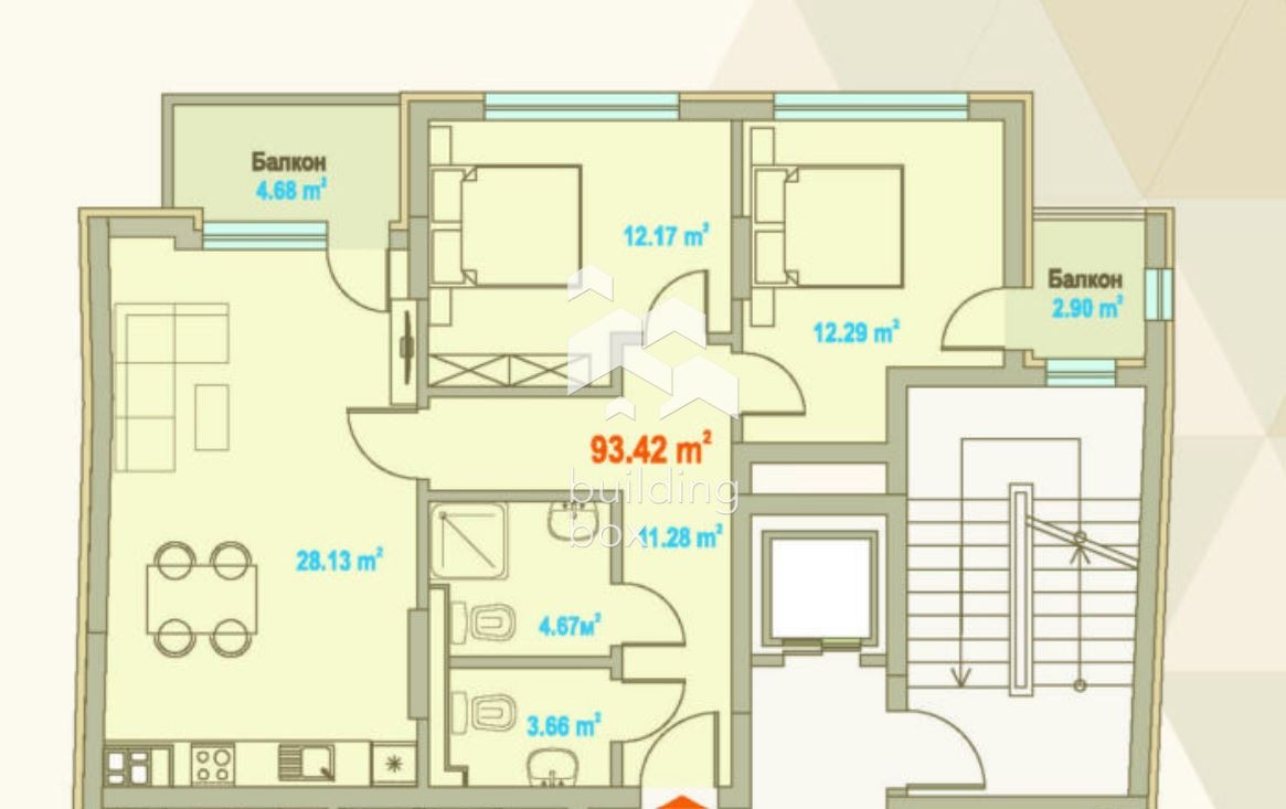 Продава 3-СТАЕН, гр. София, Зона Б-5-3, снимка 2 - Апартаменти - 54328262
