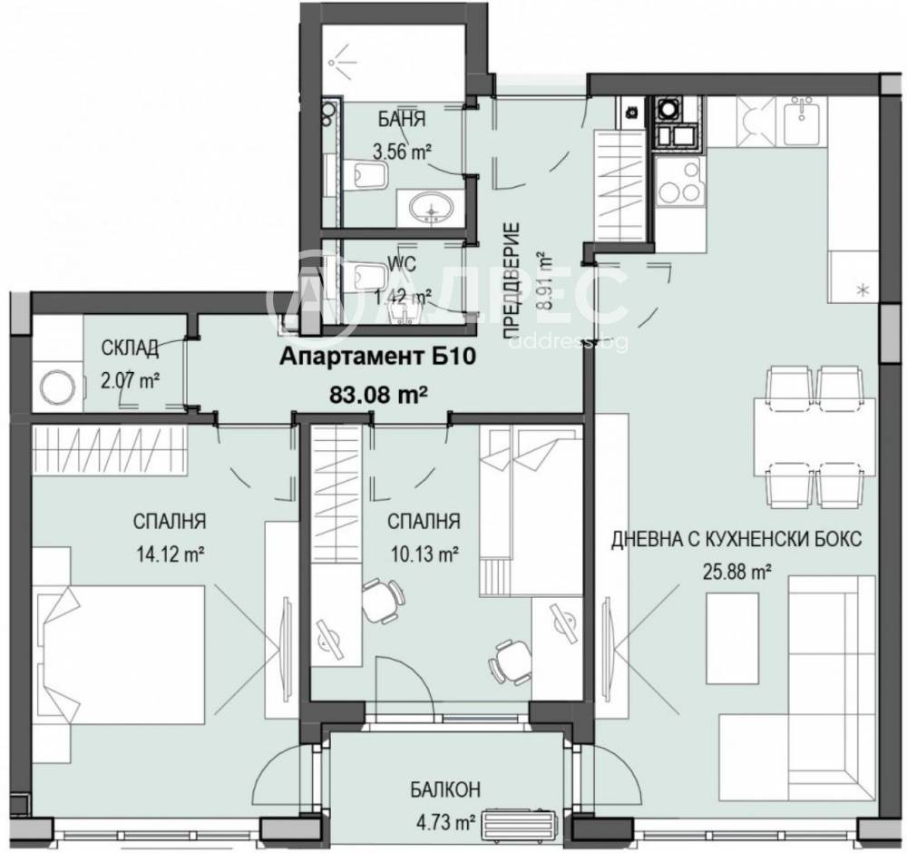 Продава 3-СТАЕН, гр. София, Кръстова вада, снимка 4 - Апартаменти - 54604778