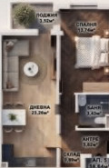 Продава  2-стаен град Пловдив , Южен , 66 кв.м | 34600871