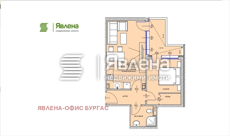 Продаја  1 спаваћа соба регион Бургас , Поморие , 66 м2 | 70490345 - слика [2]