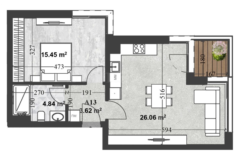 Продава 2-СТАЕН, гр. София, Кръстова вада, снимка 2 - Апартаменти - 52215142