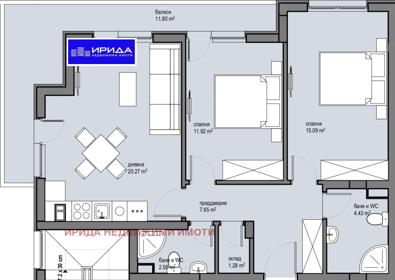 Продава 3-СТАЕН, гр. София, Красна поляна 2, снимка 1 - Aпартаменти - 48594476