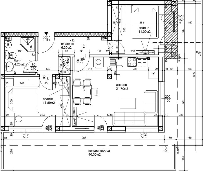 In vendita  2 camere da letto Plovdiv , Hristo Smirnenski , 119 mq | 83802962 - Immagine [2]