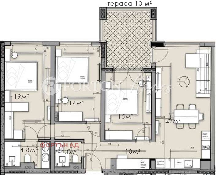 Продава 4-СТАЕН, гр. София, Кръстова вада, снимка 4 - Апартаменти - 55725201