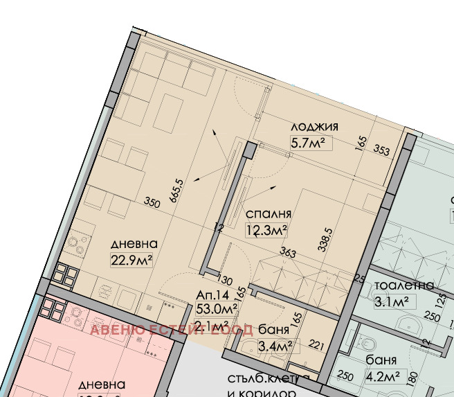 Продаја  1 спаваћа соба Варна , Бриз , 67 м2 | 70914614 - слика [3]